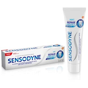 Sensodyne Repair and Protect Mint Toothpaste. You'd pay at least $2 more at your local drug store. Clip the 40% off coupon and checkout with Subscribe & Save to get this price.