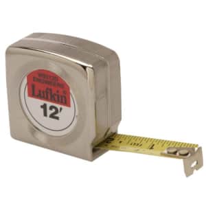 Lufkin W9312D 3/4" x 12' Mezurall Power Return Engineers Pocket Tape Measure with 10ths and 100ths for $34