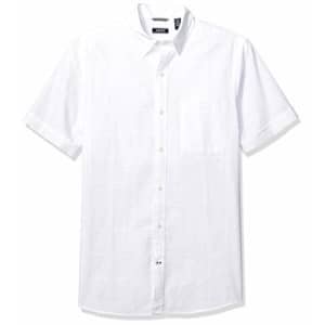 IZOD Men's Saltwater Short Sleeve Solid T-Shirt with Pocket, Bright White 2, 2X-Large for $22