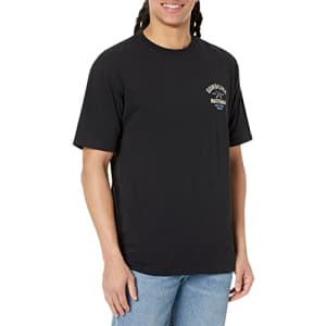Quiksilver Waterman Men's Quality Goods Qmt0 Tee Shirt, Black, Small for $18