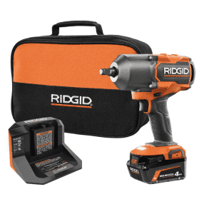 Ridgid 18V 4-Mode 1/2" High-Torque Impact Wrench Kit for $269 + free tool