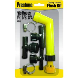 Prestone Flush 'N Fill Kit for $4