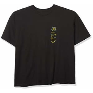 LRG Men's Lemon Kush Smoke Collection T-Shirt, Black/Yellow, 2XL for $12