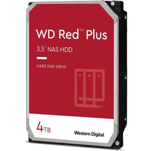 Western Digital 4TB WD Red Plus NAS Internal Hard Drive HDD for $70