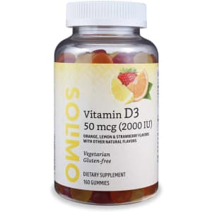 Solimo Vitamin D3 2,000-IU Gummies 160-Pack for $6.52 via Sub & Save