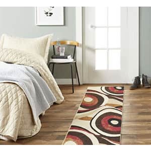 Home Dynamix Tribeca Slade Modern Runner Rug, Abstract Brown/Red 26"x12' for $64 Home Dynamix Tribeca Slade Modern Runner Rug, Abstract Brown/Red 26"x12' for $64