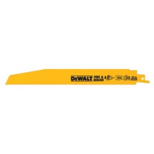 DEWALT DW4864 6-Inch 10TPI Demolition Bi-Metal Reciprocating Saw Blade (5-Pack) for $13
