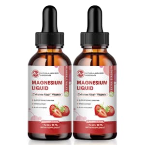 Magnesium Glycinate Liquid Drops 2-Pack for $10