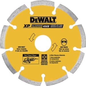 DEWALT DW4739 0.250 XP Diamond Tuck Point Blade, 6-Inch for $40 DEWALT DW4739 0.250 XP Diamond Tuck Point Blade, 6-Inch for $40
