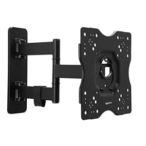 Amazon Basics Full Motion Articulating TV Wall Mount for 22-55 inch TVs up to 80 lbs for $22