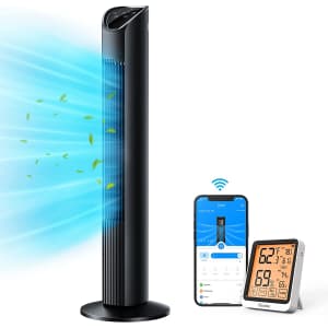 Govee 36" Smart Tower Fan with Hygrometer for $90