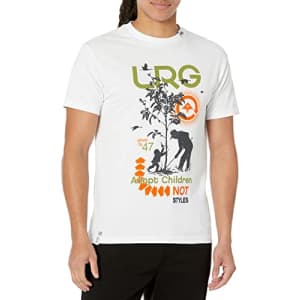 LRG Men's Adopt Children T-Shirt, White for $9