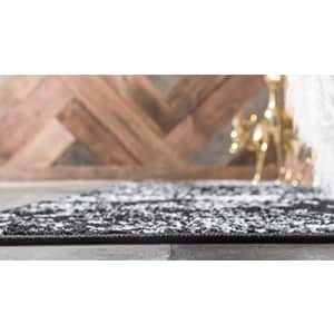 Unique Loom Sofia Traditional Area Rug, 3' 3 x 19' 8, Black for $99 Unique Loom Sofia Traditional Area Rug, 3' 3 x 19' 8, Black for $99