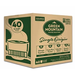 Green Mountain Coffee Roasters Single Origin Collection Variety Pack, Single-Serve Keurig K-Cup for $28 Green Mountain Coffee Roasters Single Origin Collection Variety Pack, Single-Serve Keurig K-Cup for $28