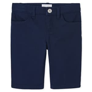 The Children's Place Girls Twill Skimmer Shorts, Tidal, 5 for $14