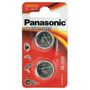Panasonic Specialist Lithium Coin Batteries Cr2025L X 2 for $7