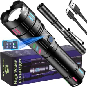 Gosdas 30W Rechargeable Flashlight for $10