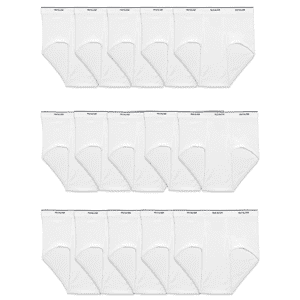 Fruit of the Loom Men's Tag-Free Cotton Briefs 15-Pack for $13 Fruit of the Loom Men's Tag-Free Cotton Briefs 15-Pack for $13
