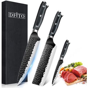 Dfito 3-Piece Chef Knife Set for $21