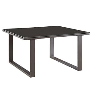 Modway Fortuna Aluminum Outdoor Patio Side Table in Brown for $73