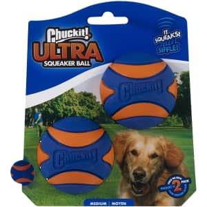 ChuckIt! Medium Ultra Squeaker Ball 2-Pack for $10