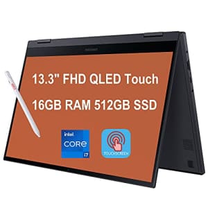 Flagship 2021 Samsung Galaxy Book Flex2 Alpha 2 in 1 13 Laptop 13.3" FHD QLED Touchscreen 11th Gen for $725