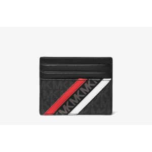 Michael Kors Cooper Logo Stripe Card Case for $20