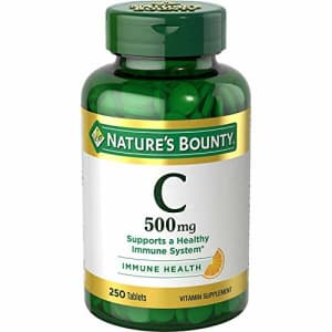Nature's Bounty Vitamin C 500 mg, 250 Tablets (Pack of 2) for $24