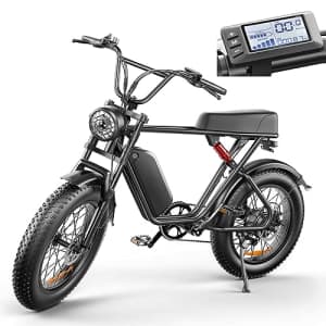 Electric Bicycle, Ronson Adult Electric Bike 1000W 35MPH, 48V 20AH Removable Battery Electric for $999