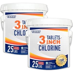 3" Chlorine TabIet 25-lb. Bucket 2-Pack for $126