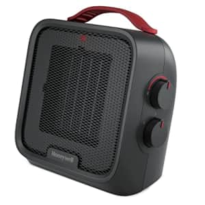 PUR Honeywell UberHeat 5 Ceramic Space Heater for Small Rooms, Black for $45