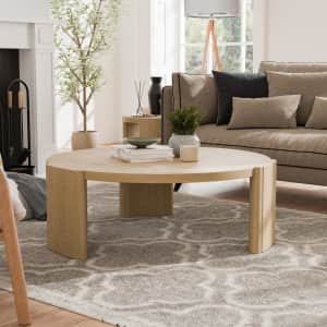 Furniture of America Etane 42" Round Coffee Table for $364 Furniture of America Etane 42" Round Coffee Table for $364