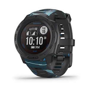 Garmin Instinct Solar Surf, Rugged Outdoor Smartwatch with Solar Charging Capabilities, Tide Data for $327