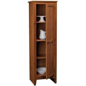 SystemBuild Moore 60" Single Door Pantry Cabinet for $106 SystemBuild Moore 60" Single Door Pantry Cabinet for $106