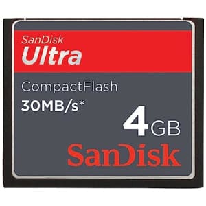SanDisk SDCFH-004G-A11 4GB 30MB/s ULTRA CF Card (US Retail Package) for $39 SanDisk SDCFH-004G-A11 4GB 30MB/s ULTRA CF Card (US Retail Package) for $39