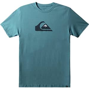 Quiksilver Men's Comp Logo Tee Shirt, White, Medium for $17
