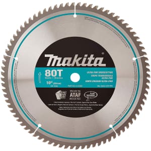 Makita 10" 80-Tooth Micro Polished Mitersaw Blade for $34