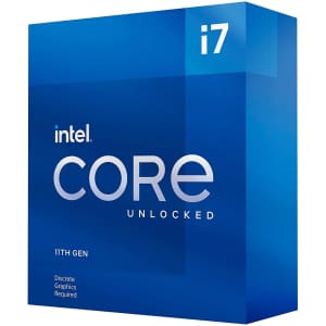 Unlocked 11th-Gen. Intel Core i7-11700KF Rocket Lake Desktop Processor for $243