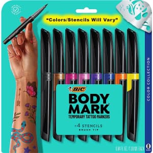 BIC BodyMark Temporary Tattoo Marker 8-Pack for $17