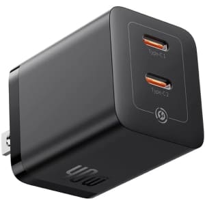 Baseus 40W USB-C 2-Port Dual Wall Charger for $8.99 w/ Prime