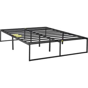 Zinus Mattresses and Beds at Amazon. Pictured is the Zinus Lorelai 14" Metal Platform Queen Bed Frame / Mattress Foundation for $79.20 (over $100 elsewhere).