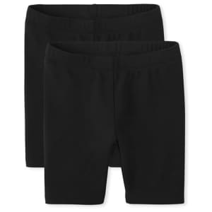 Gymboree,Girls,and Toddler Bike Shorts,Black 2-Pack,12 for $15