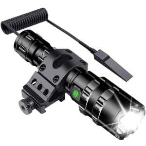 Jowbeam LED Tactical Flashlight with Offset Rail Mount for $39