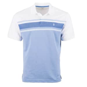 IZOD Men's Advanced Perforated Stripe Polo: 2 for $33