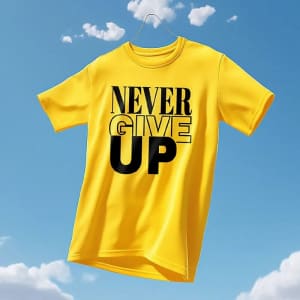 Men's Never Give Up Graphic T-Shirt for $10