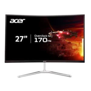 Acer Nitro 27" WQHD 2560 x 1440 1500R Curved PC Gaming Monitor | AMD FreeSync Premium | Up to 170Hz for $145