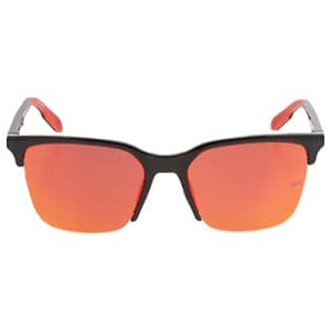 Under Armour Men's UA Phenom Square Sunglasses, Shiny Black, 55mm, 18mm for $30