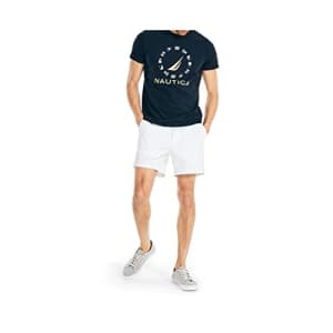 Nautica Men's Sustainably Crafted Graphic T-Shirt, Navy, X-Small for $10