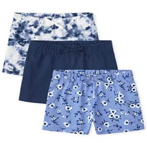 The Children's Place Girls Print Shorts 3-Pack, Milky Way, Medium for $16
