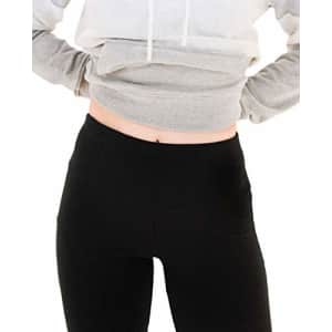 Spalding Women's Activewear Cotton Spandex Yoga Pant with Pocket, Black, XL for $21 Spalding Women's Activewear Cotton Spandex Yoga Pant with Pocket, Black, XL for $21